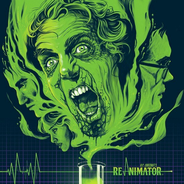 Richard Band – H.P. Lovecraft's Re-Animator (Reissue) (Neon Green & Black Swirl Coloured) (LP)